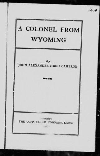 A colonel from Wyoming