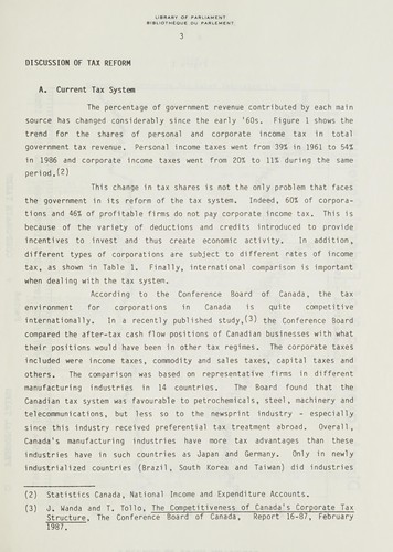 Reform of the Corporate Income Tax System