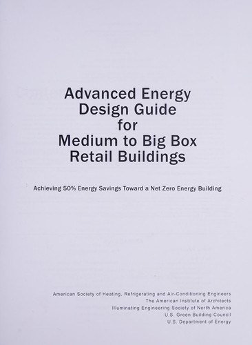 Advanced Energy Design Guide for Medium to Big Box Retail Buildings