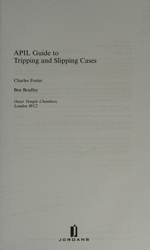 APIL guide to tripping and slipping cases