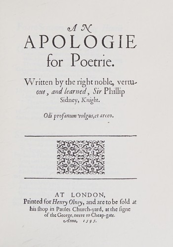 Apologie for Poetrie