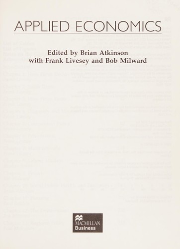 Applied Economics