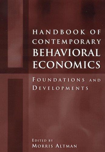 Handbook of contemporary behavioral economics