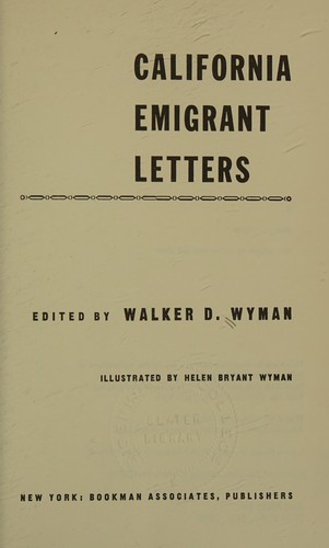California Emigrant Letters