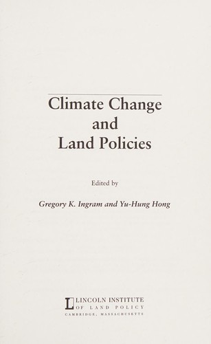 Climate Change and Land Policies
