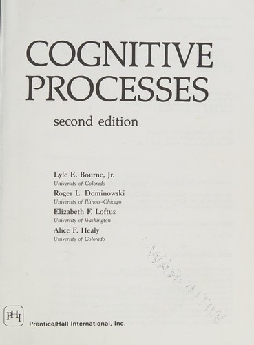 Cognitive processes