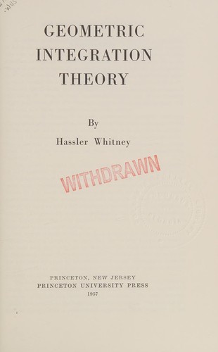 Geometric integration theory