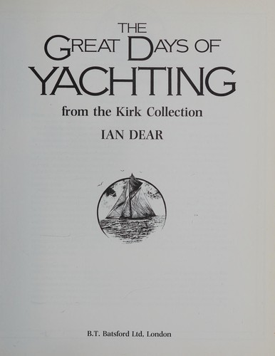 The Great Days of Yachting