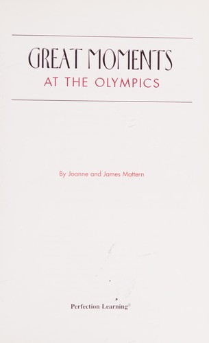 Great Moments at the Olympics