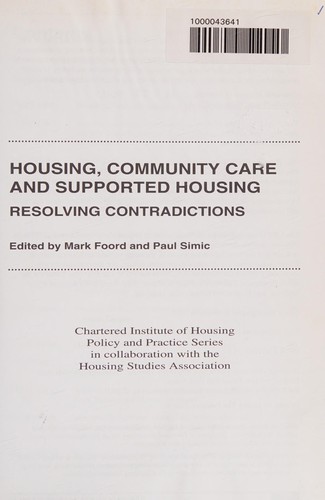 Housing, Community Care and Supported Housing