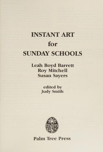 Instant Art for Sunday Schools