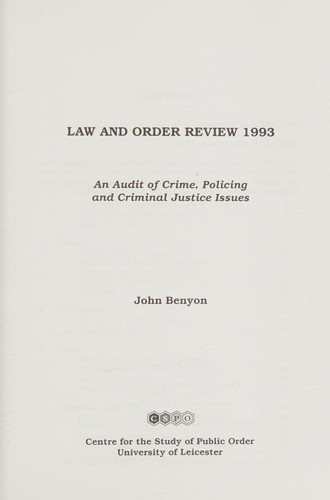 Law and order review 1993