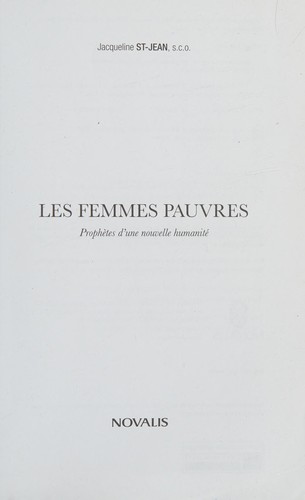 Les femmes pauvres
