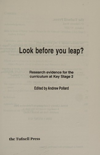 Look Before You Leap?