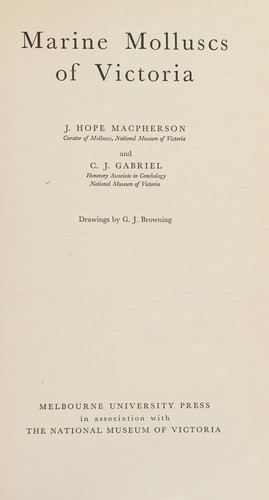 Marine Molluscs of Victoria