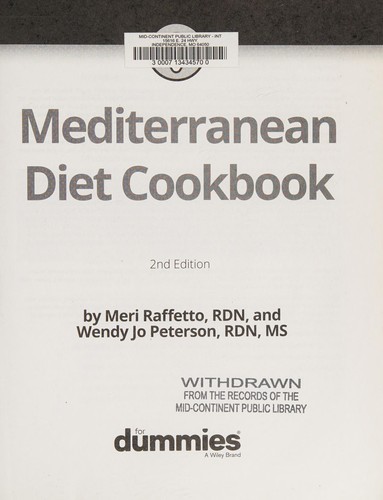Mediterranean diet cookbook for dummies