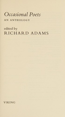 Occasional poets