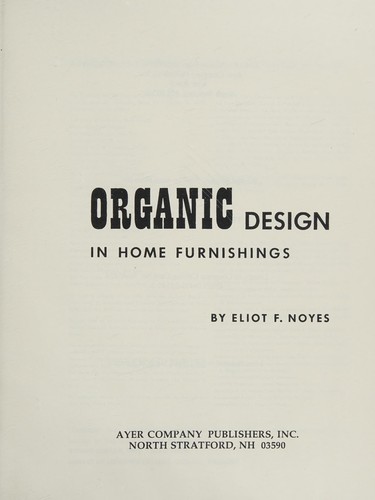 Organic Design in Home Furnishings