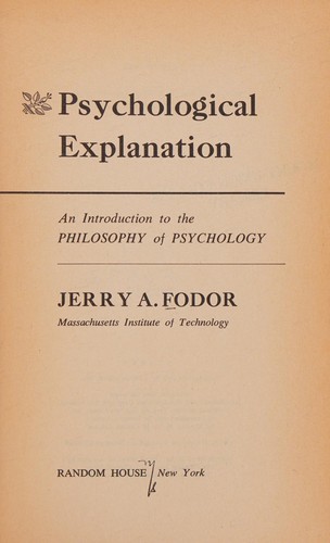 Psychological explanation