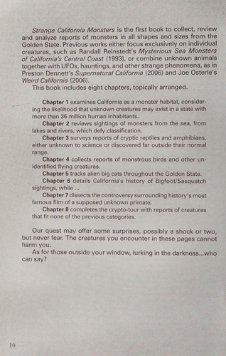 Strange California Monsters