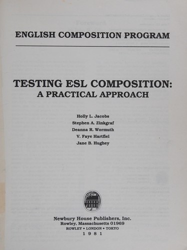 Testing ESL composition