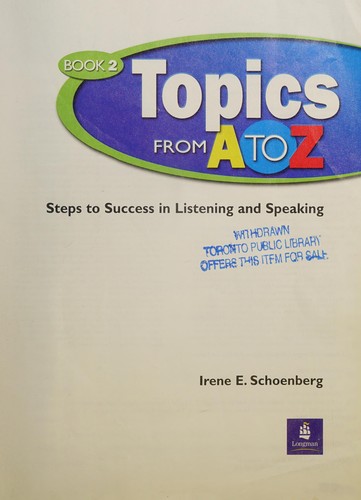 Topics from A to Z