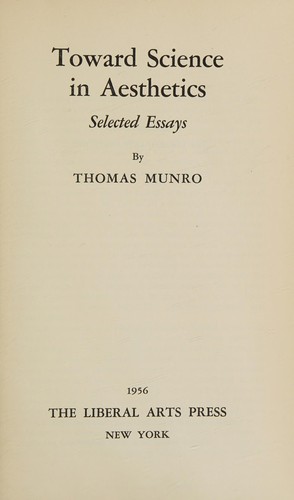 Toward Science in Aesthetics