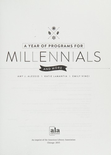 A year of programs for millennials and more