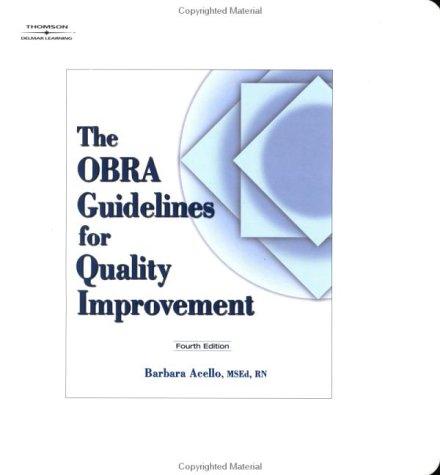 The OBRA Guidelines For Quality Improvement