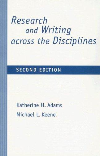 Research and writing across the disciplines