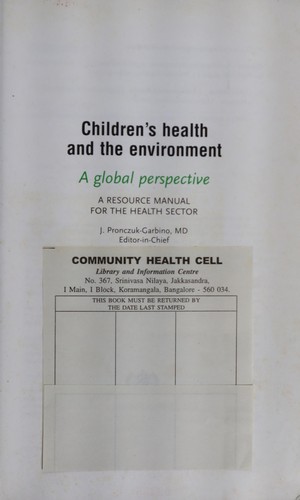 Children's Health and the Environment