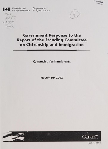 Government response to the report of the Standing Committee on Citizenship and Immigration, Competing for immigrants