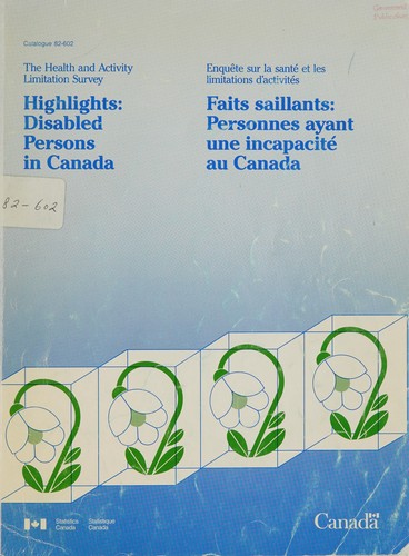 Highlights: Disabled Persons in Canada