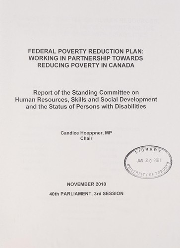 Federal Poverty Reduction Plan