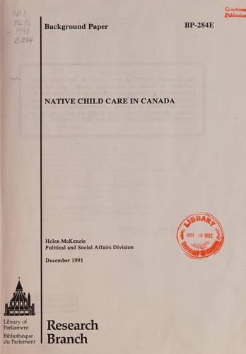 Native Child Care in Canada