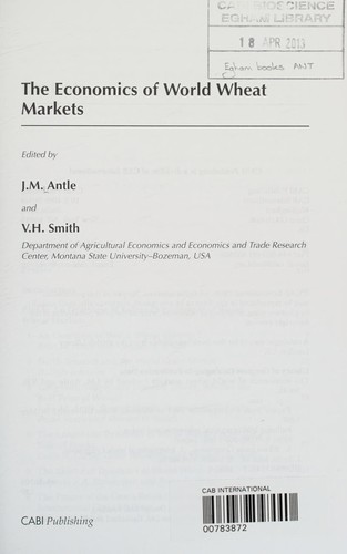 The Economics of World Wheat Markets
