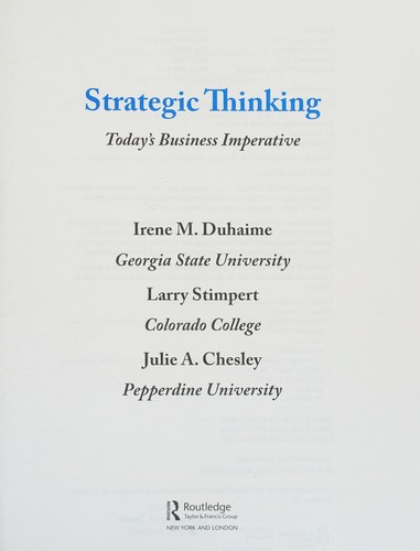 Strategic Thinking