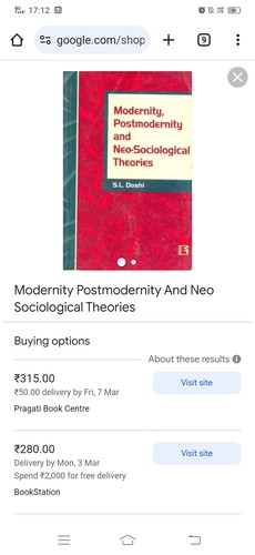 Modernity, Postmodernity and Neo-sociological Theories