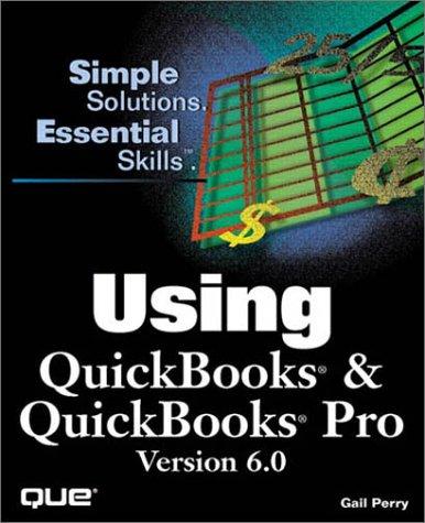 Using QuickBooks & QuickBooks Pro version 6.0