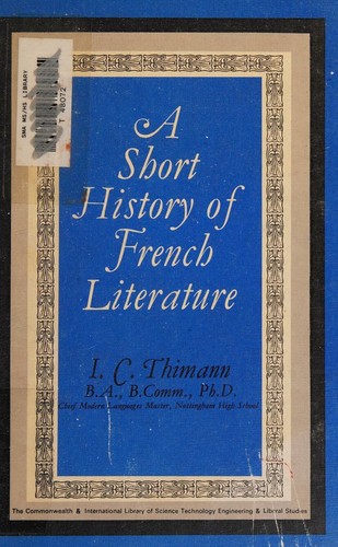 A Short History of French Literature