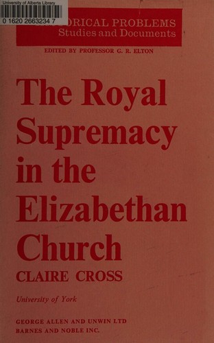 Royal Supremacy in the Elizabethan Church
