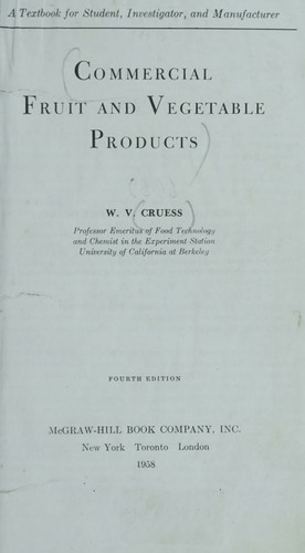 Commercial Fruit and Vegetable Products