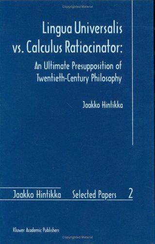 Lingua universalis vs. calculus ratiocinator