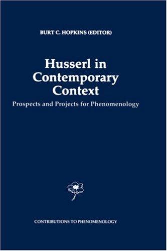 Husserl in Contemporary Context