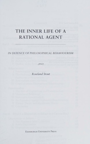 Inner Life of a Rational Agent: In Defence of Philosophical Behaviourism