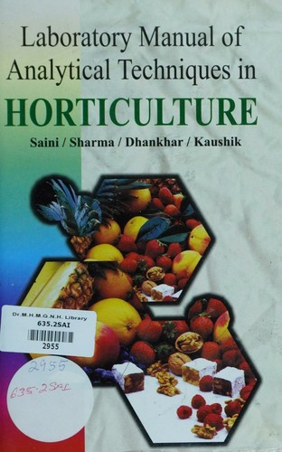 Laboratory Manual of Analytical Techniques in Horticulture