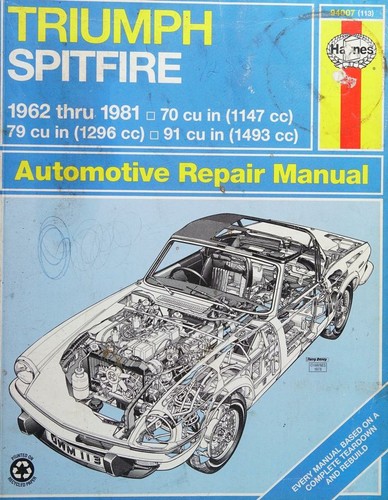 Triumph Spitfire Owners Workshop Manual