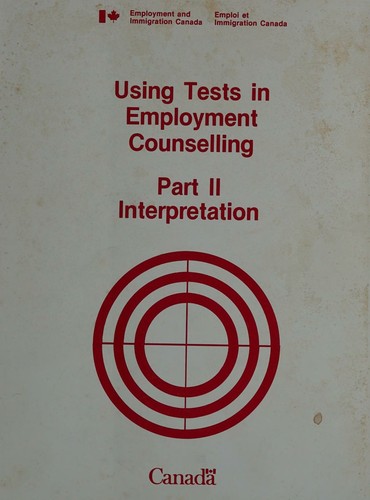 Using Tests in Employment Counselling