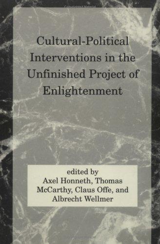 Cultural-political interventions in the unfinished project of enlightenment