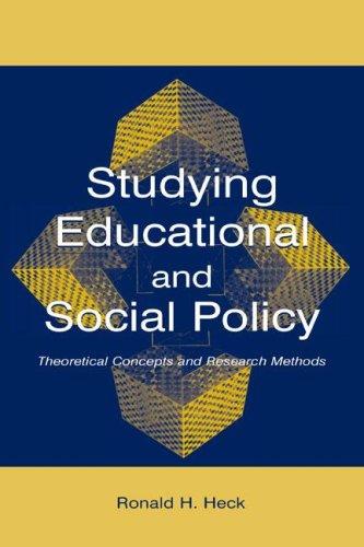 Studying educational and social policy